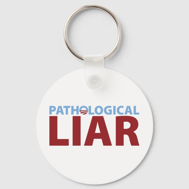 Barack Obama: Pathological Liar Nyckelring (Framsida)