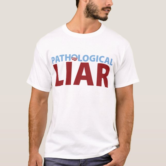 Barack Obama: Patologisk Liar Tee Shirt (Framsida)