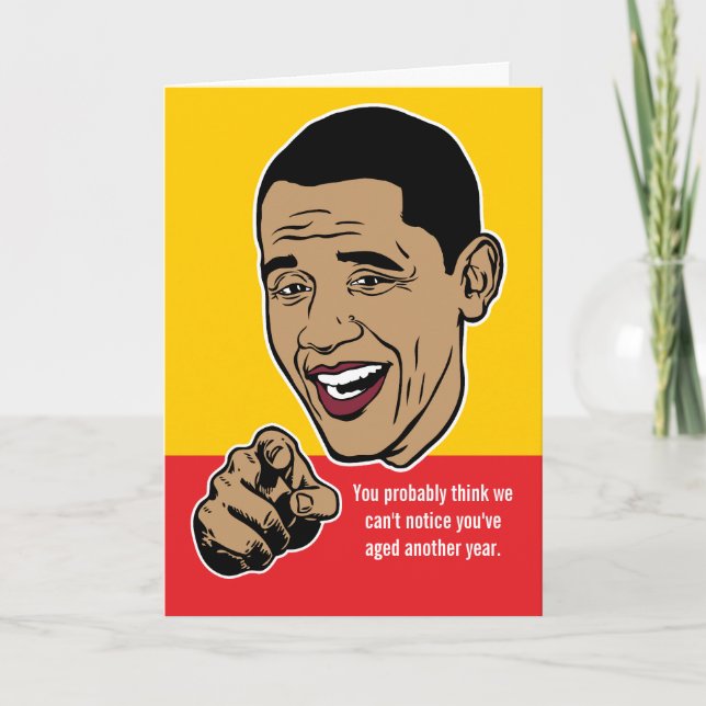 Barack Obama personligkort Kort (Framsida)