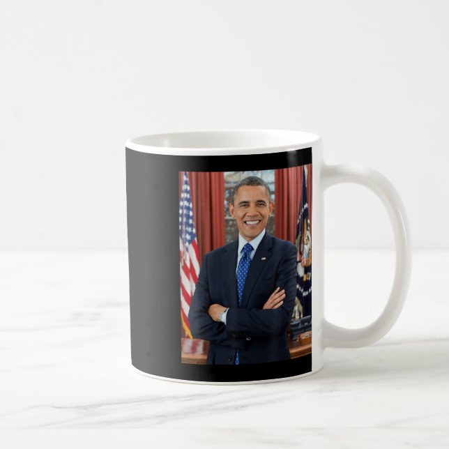 Barack Obama Photo 44:e presidenten Potus Patrioti Kaffemugg (Höger)