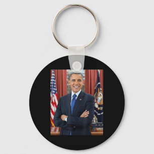Barack Obama Photo 44:e presidenten Potus Patrioti Nyckelring