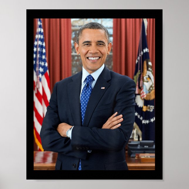 Barack Obama Photo 44:e presidenten Potus Patrioti Poster (Framsidan)