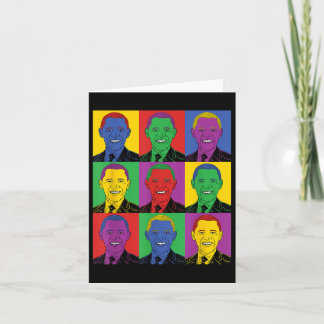 Barack Obama Pop Art - Vintagens historia Kort