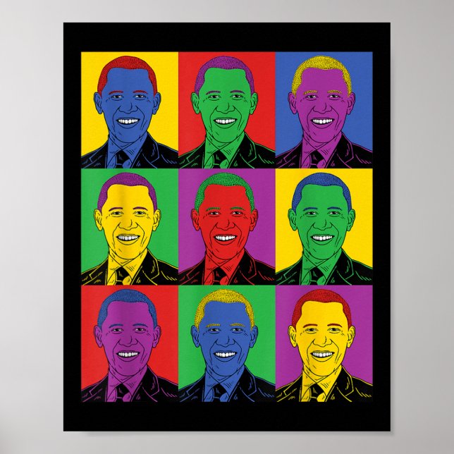 Barack Obama Pop Art - Vintagens historia Poster (Framsidan)