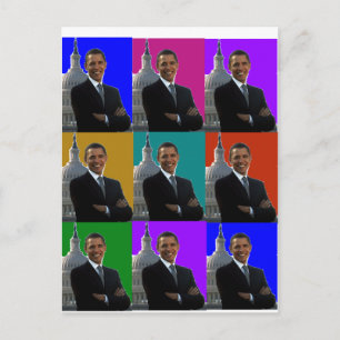 Barack Obama POPART . T-shirts & presenter Vykort