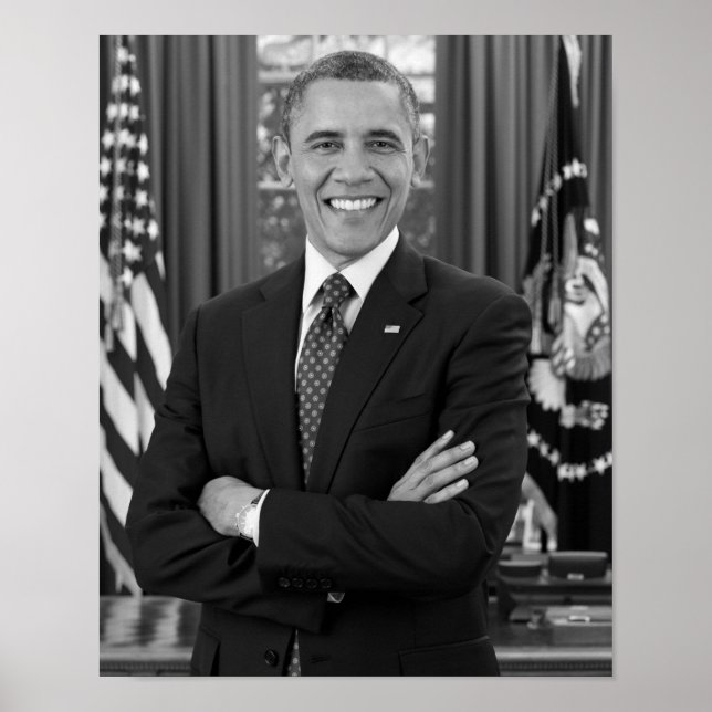 Barack Obama Porträtt - 2012 Poster (Framsidan)
