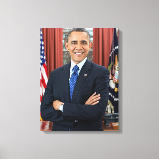 Barack Obama porträtt Canvastryck