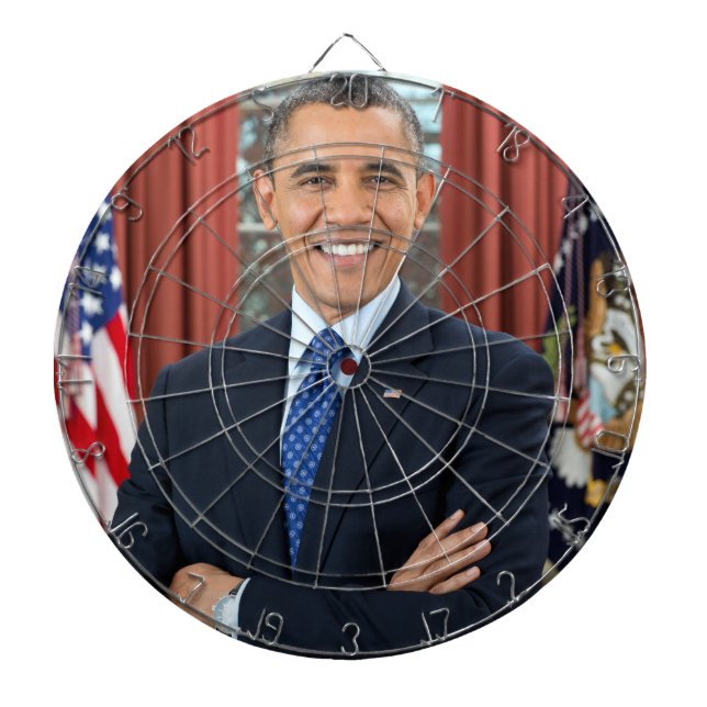 Barack Obama porträtt Darttavla (Framsidan)