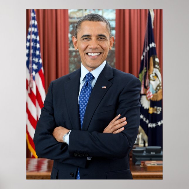 Barack Obama porträtt Poster (Framsidan)