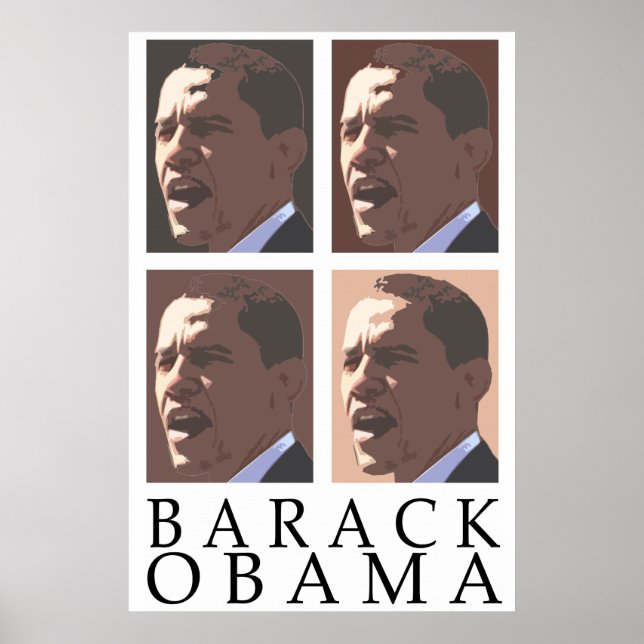 Barack Obama Porträtt Poster (Framsidan)