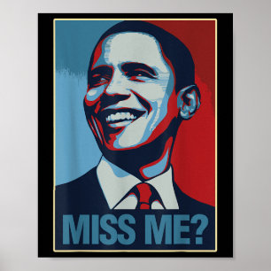 Barack Obama Porträtt saknar citat Liberal Democr Poster