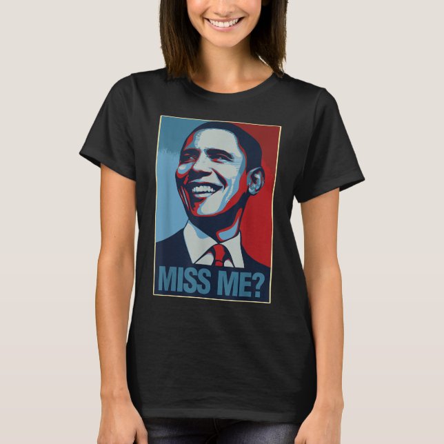 Barack Obama Porträtt saknar citat Liberal Democr T Shirt (Framsida)