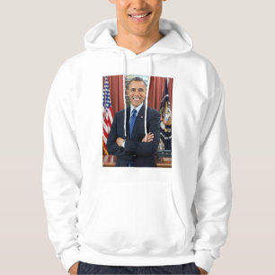 Barack Obama porträtt Sweatshirt Med Luva