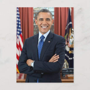 Barack Obama porträtt Vykort