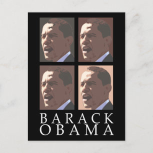 Barack Obama Porträtt vykort