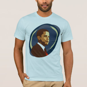 Barack Obama porträttT-tröja Tee Shirt