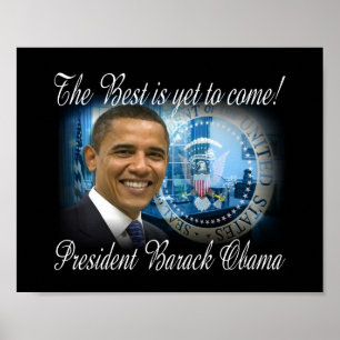 Barack Obama president av Förenta staterna Poster