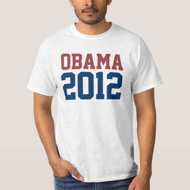 Barack Obama president i 2012 Tee Shirt (Framsida)
