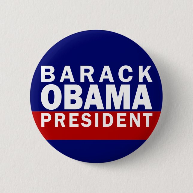 Barack Obama: President! (Pinback-knapp) Knapp (Framsida)