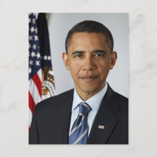 Barack Obama President Porträtt Vykort