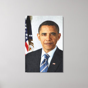 Barack Obama presidents- porträtt Canvastryck