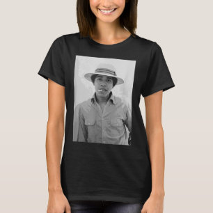 Barack Obama Retro Vintage Young Obama Smoking in T Shirt