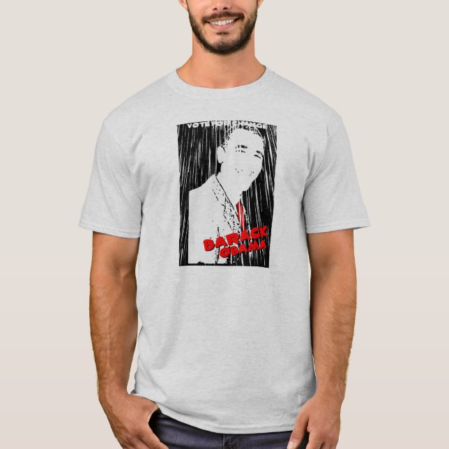 Barack Obama - rösta för ändring Tee (Framsida)