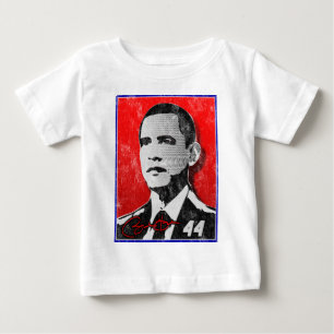 Barack Obama rött porträtt Tee