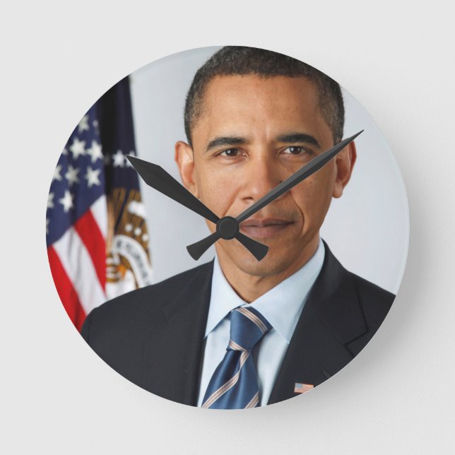 Barack Obama Rund Klocka (Framsida)
