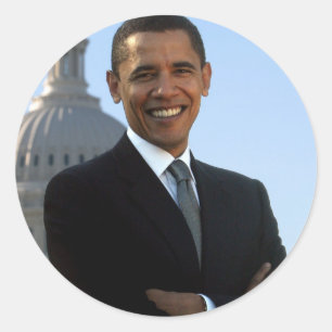 Barack Obama Runt Klistermärke