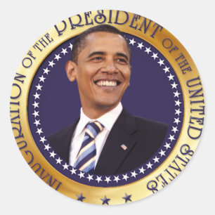 Barack Obama Runt Klistermärke