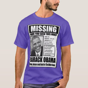 Barack Obama saknade parody Saksing Barack T Shirt