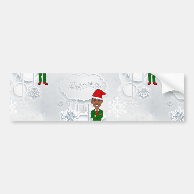 barack obama Santa Bildekal (Framsidan)