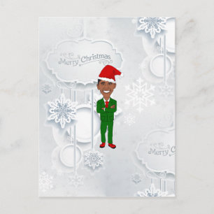barack obama Santa Helg Vykort