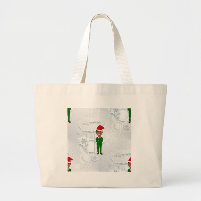 barack obama Santa Jumbo Tygkasse (Framsidan)