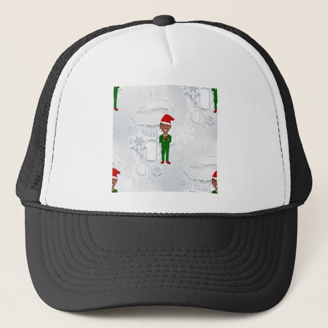 barack obama Santa Truckerkeps (Framsida)