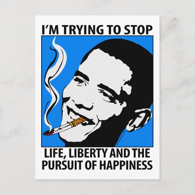 Barack Obama Satire/Parody Postcard Vykort (Framsida)