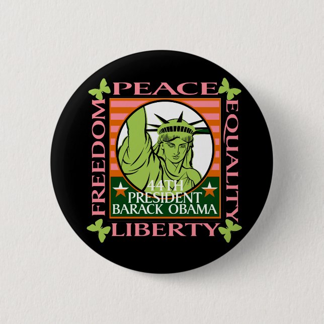 BARACK OBAMA SEGRAR! KNAPP (Framsida)