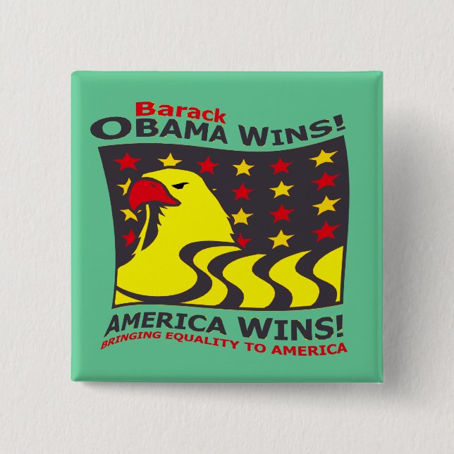 BARACK OBAMA SEGRAR! - KNAPP (Framsida)