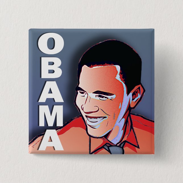 Barack Obama silver Knapp (Framsida)