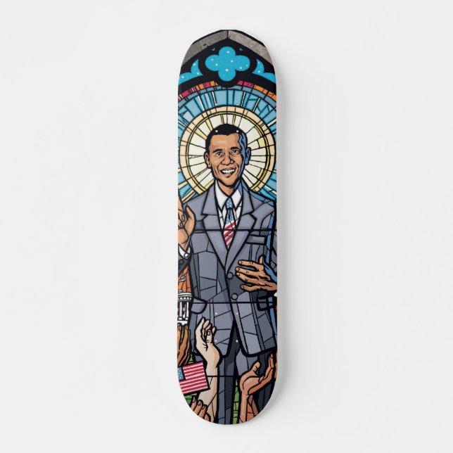 Barack Obama Skateboarddäck #1 Skateboard Bräda 20 Cm (Framsida)