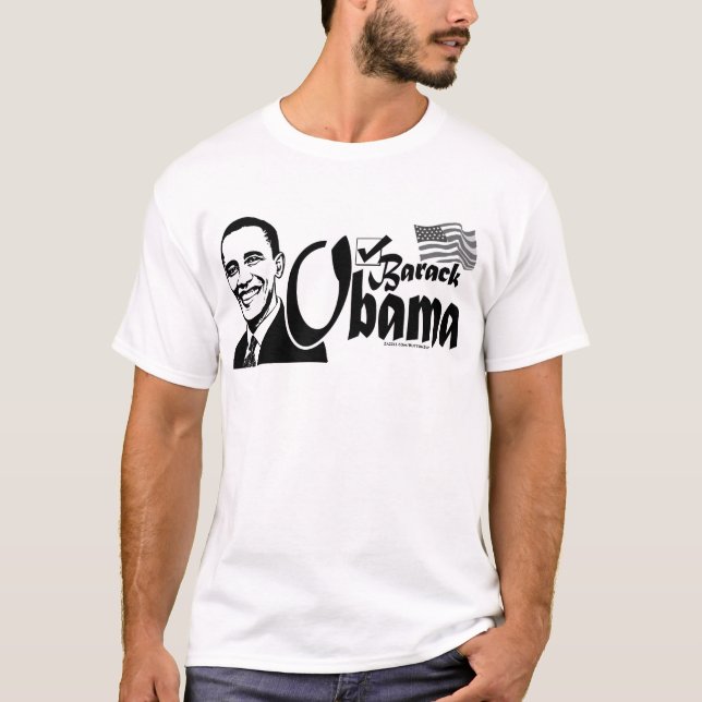 Barack Obama skjorta 2008 T Shirt (Framsida)