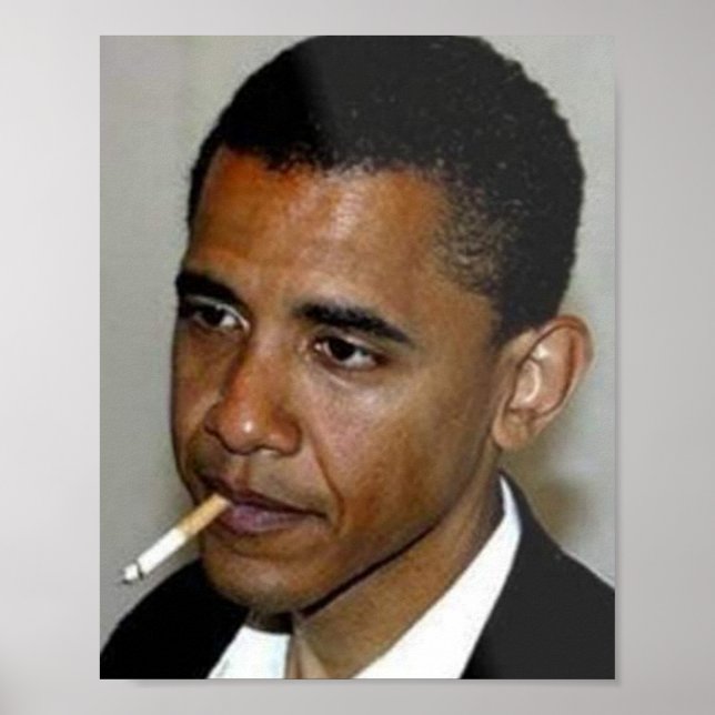 Barack Obama Smoking Poster (Framsidan)