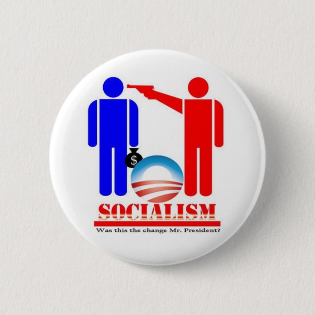 Barack Obama socialisten Knapp (Framsida)