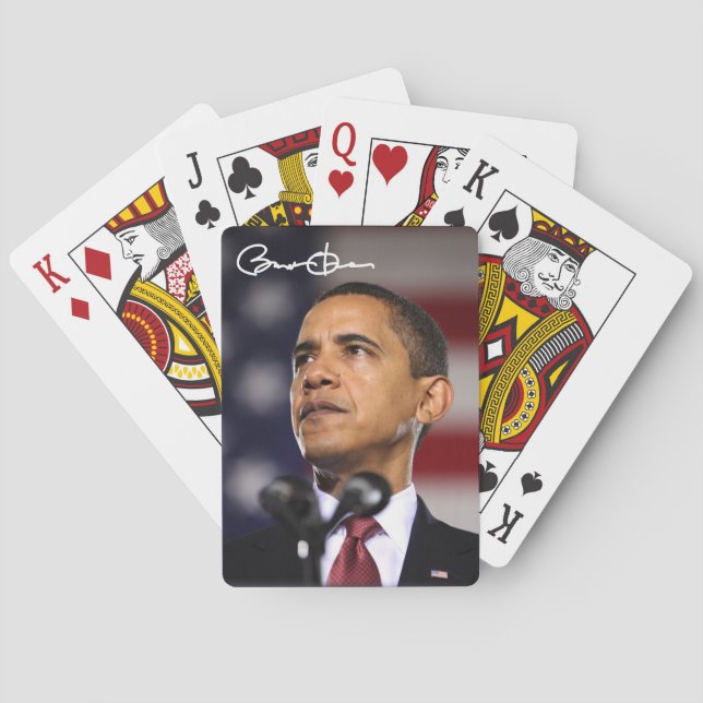 Barack Obama Spel Kort (Baksidan)
