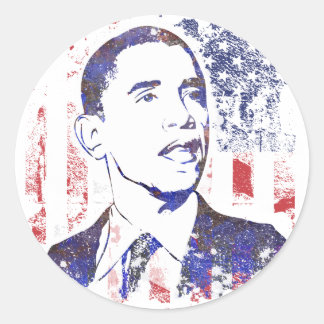 Barack Obama Stickers Runt Klistermärke