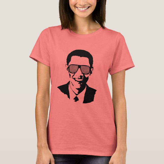 Barack Obama Sunglasses Tee (Framsida)