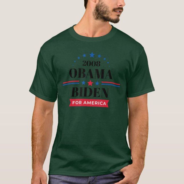 Barack Obama T Tröja 2008 Kampanj (Framsida)