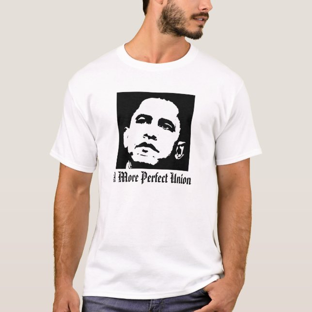 Barack Obama T-tröja, A mer perfektunion T-shirt (Framsida)