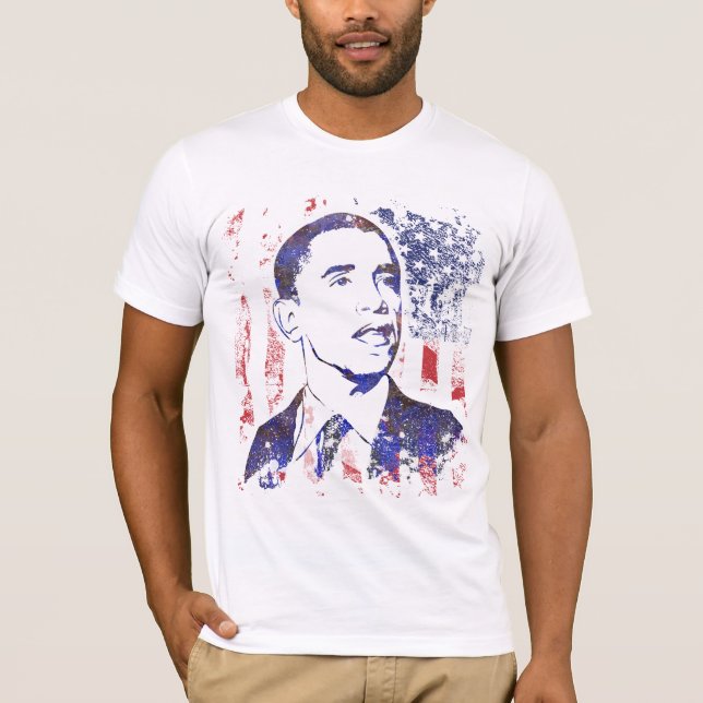 Barack Obama T-tröja Tee Shirt (Framsida)